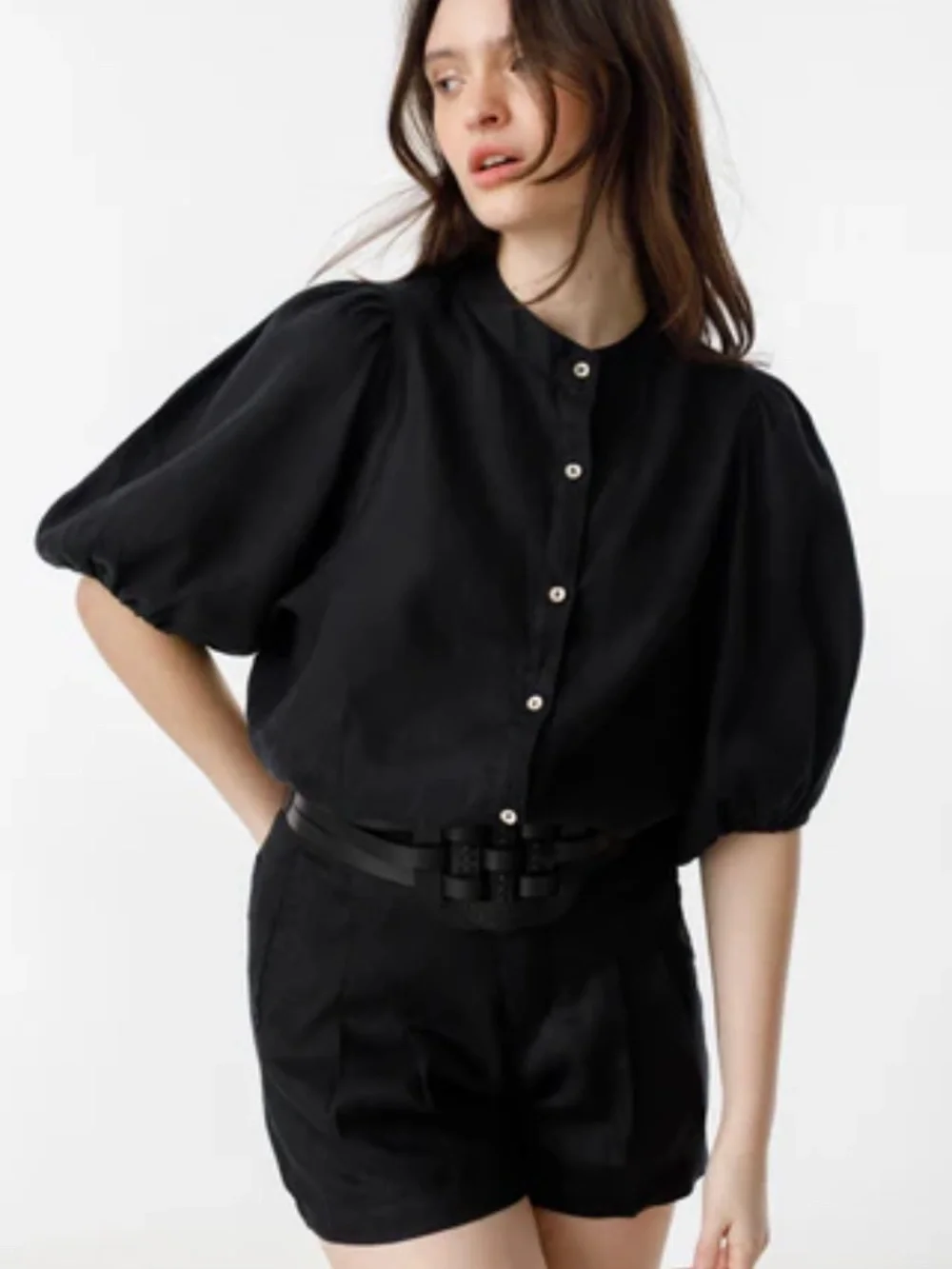 Lanhtrophy Bubble Linen Shirt - NWT - Size Medium - Picture 6 of 8